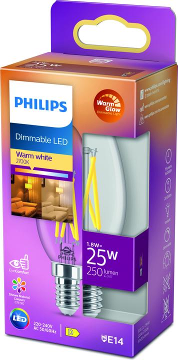 Immagine prodotto Philips Lampada (E14, 2.50 W, 340 lm, 1 x, D)