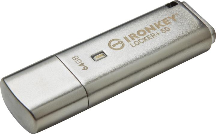 Image du produit Kingston IronKey Locker+ 50 (64 Go, USB-A, USB 3.2)