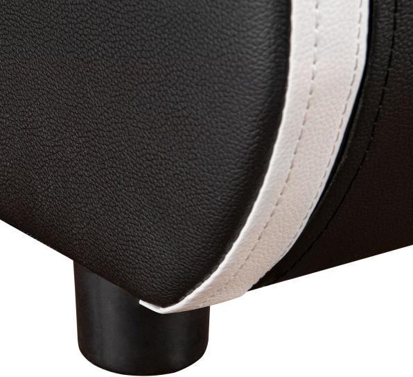 Actual product image Juskys Seville upholstered bed with LED (140 x 200)