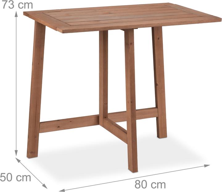 Immagine prodotto Relaxdays Tavolo pieghevole (80 cm)