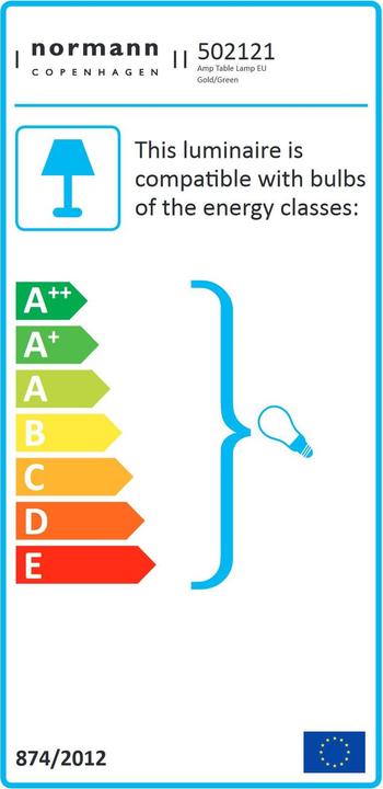 Energy Label Normann Copenhagen Amp (E14)