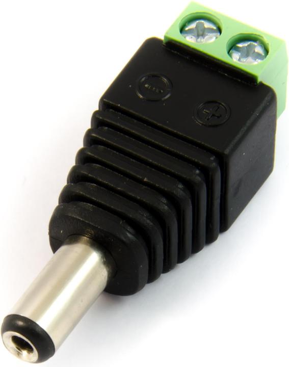 Image du produit Purecrea Connecteur DC mâle Barrel Jack 5.5mm / 2.1mm avec borniers à vis