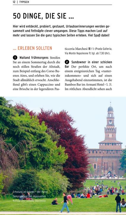 Actual product image on tour Reiseführer Mailand (German, Susanne Kilimann, 2019)