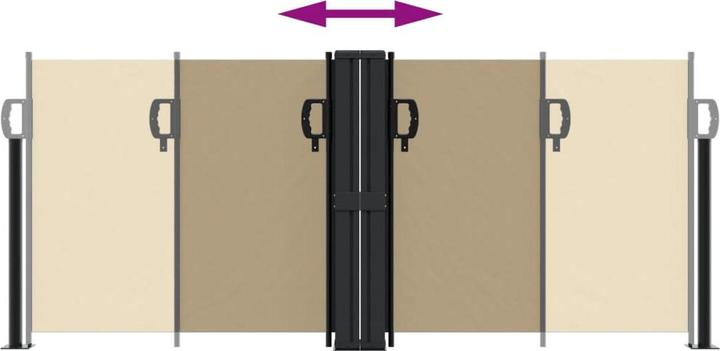 Actual product image VidaXL Extendable side awning (10 m)