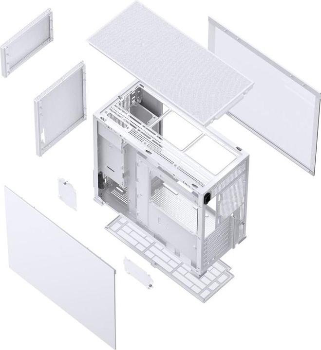Produktbild Jonsbo D41 MESH White (mATX, DTX, Mini-ITX, ATX)
