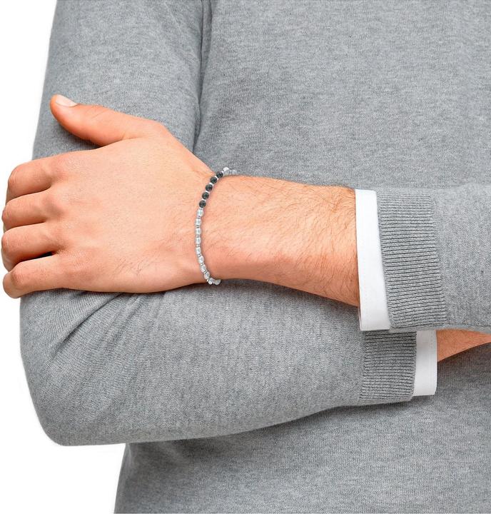 Immagine prodotto S.Oliver Gioielli da braccio per uomo, acciaio inossidabile (19 cm, Acciaio inossidabile)
