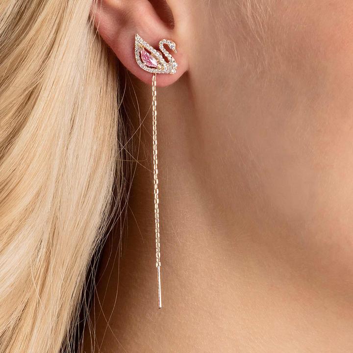 Image du produit Swarovski Clous d'oreilles cygne éblouissant (Acier inoxydable)