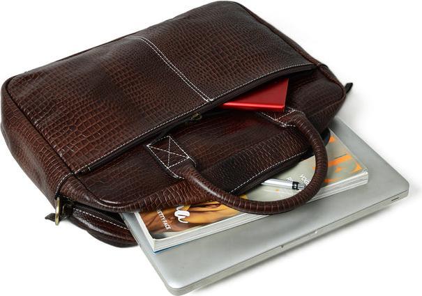 Image du produit Only-Bags.Store Porte-documents en cuir Laurent- Marron foncé