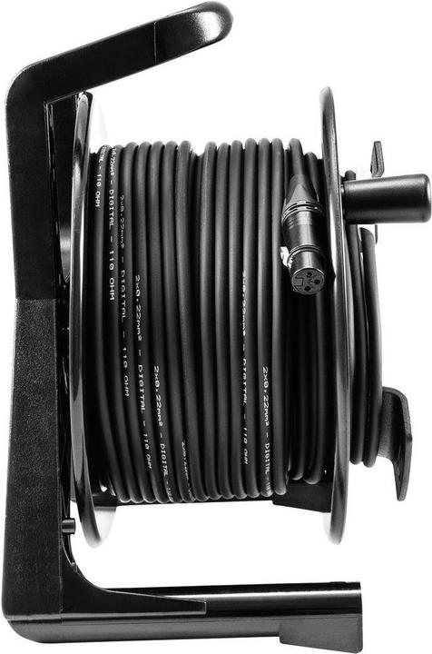 Actual product image Psso DMX cable reel XLR 30m sw Neutrik 2x0.22 (30 m, 0.22 mm²)