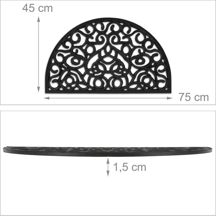 Immagine prodotto Relaxdays Tappeto-gomma esterno (75 x 45 x 1,5 cm)
