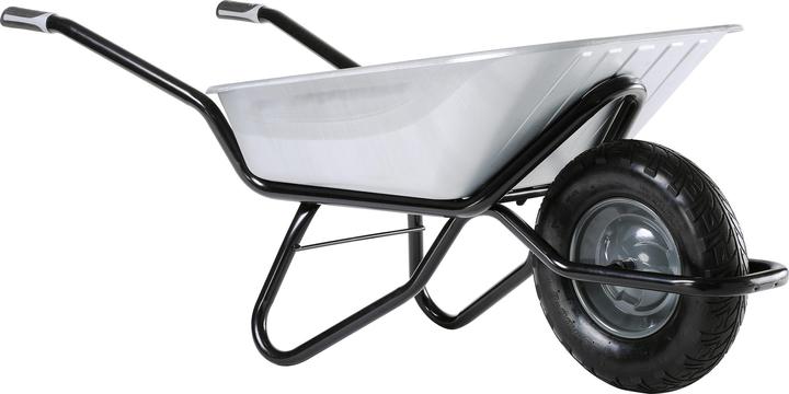 Produktbild Haemmerlin Bauschubkarre Clipso100l verz. m.Kippbügel Rad lack.Gleitl.