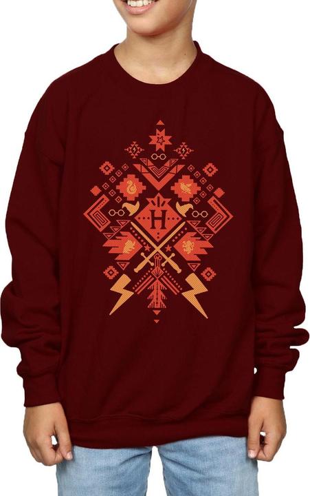 Actual product image Boys Christmas Fair Isle Sweatshirt (128)