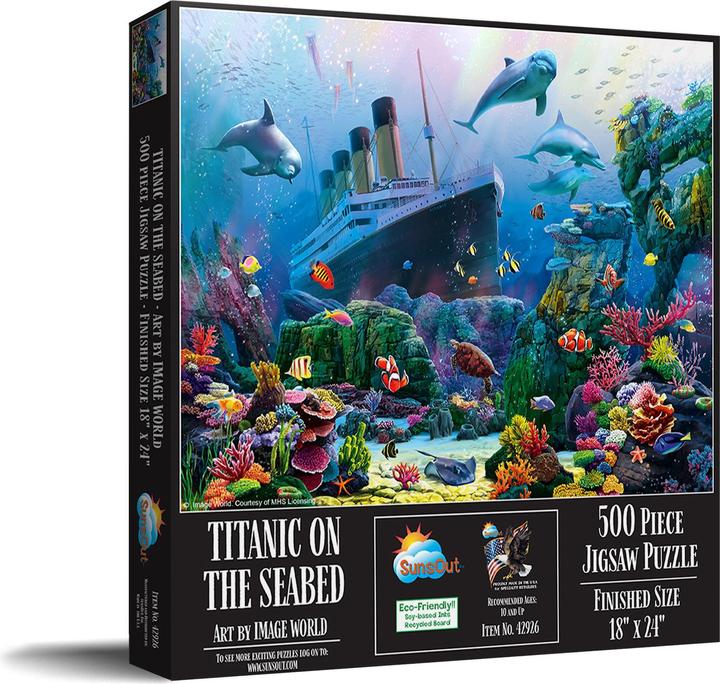 Actual product image Sunsout Puzzle 500 pieces XXL Pieces - Titanic on the Sea Bed (500 pieces)