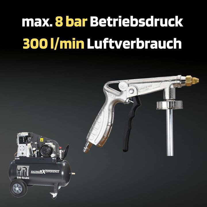 Image du produit SW-Stahl 25050L Druckluft-Unterbodenschutzpistole I 8 bar I Schlauch 500 mm