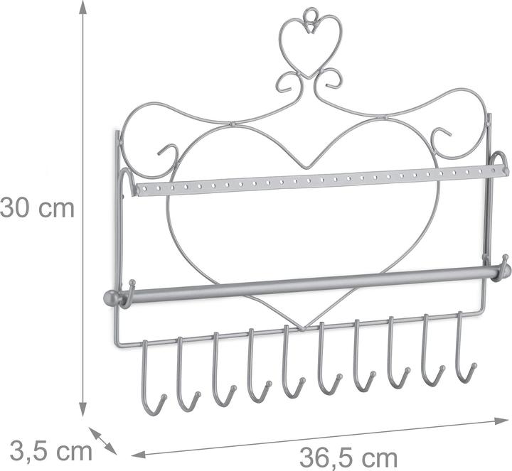 Image du produit Relaxdays Porte-bijoux mural
