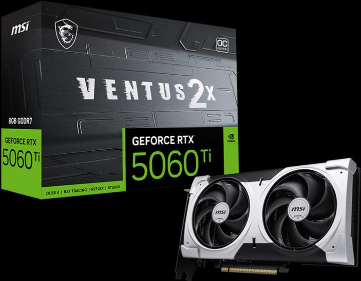Image du produit MSI GeForce RTX 5060 Ti Ventus 2X OC Plus (8 Go)