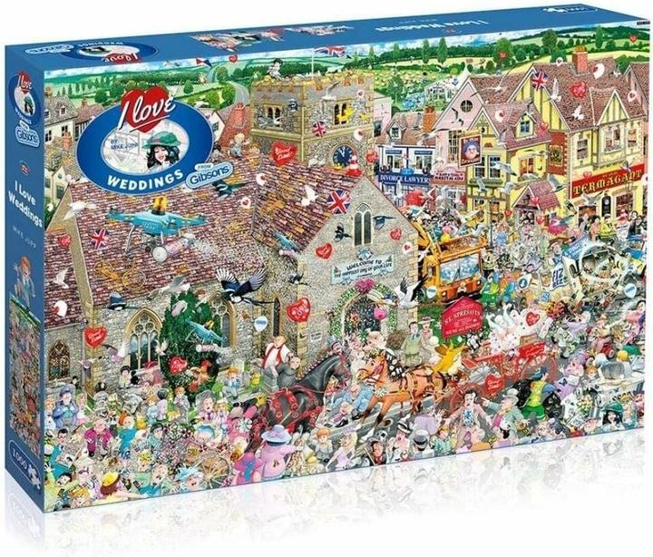 Actual product image Gibsons Puzzle I Love Weddings 1000 pieces (1000 pieces)