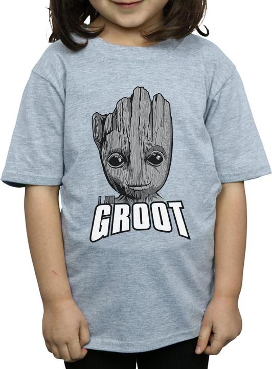 Immagine prodotto Guardians Of The Galaxy Groot Face Maglietta Ragazze (152, 158)