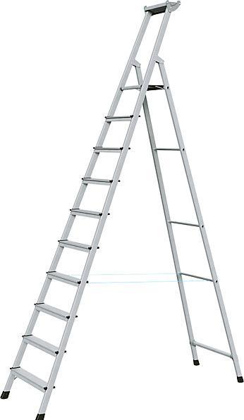 Image du produit Zarges Escabeau professionnel, accès d'un seul côté (Échelle deux plans, 307 cm)