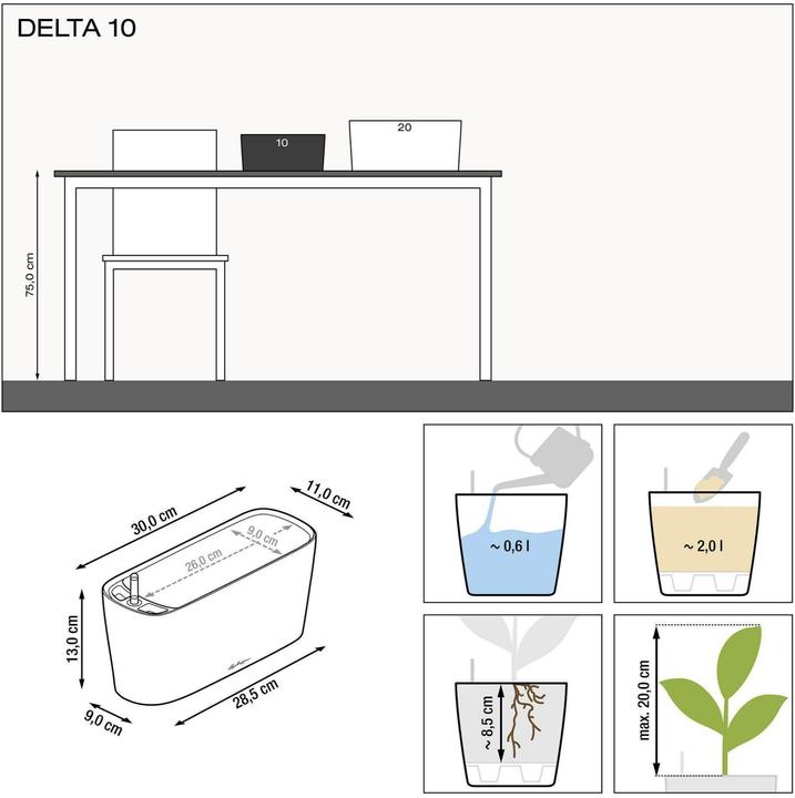 Immagine prodotto Lechuza Delta 10 (11 cm)