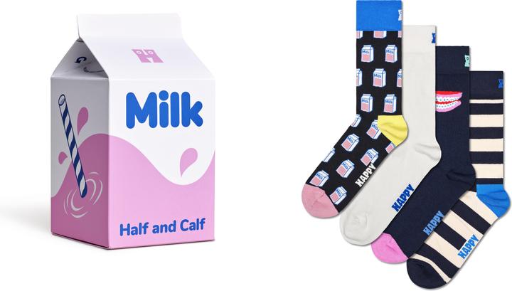 Actual product image Happy Socks Milk Carton (pack of 4, 36 - 40)