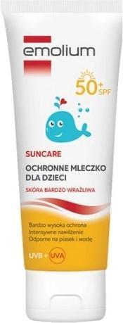 Actual product image Emolium Suncare Protective Milk For Children Very Sensitive Skin Spf 50 - 125 Ml (Suntan lotion, SPF 50+, 125 ml)