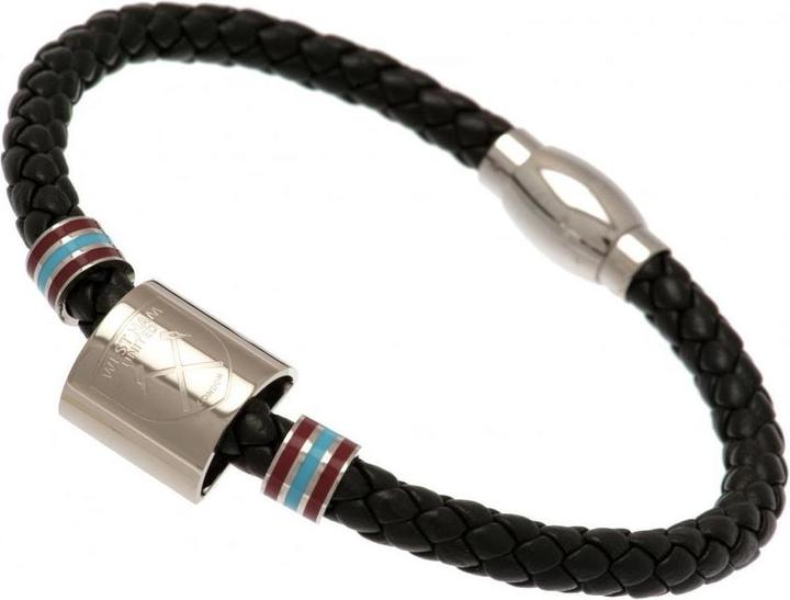 Produktbild West Ham United FC Armband Colour Ring Leder (21 cm, 100% synthetisches Material)