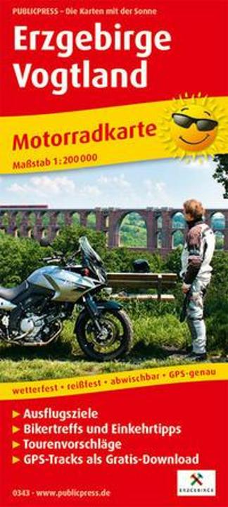 Produktbild Motorradkarte Erzgebirge - Vogtland 1:200 000 200000