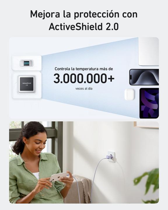 Produktbild Anker - 30W 1C Charger B2C - EU/ES/FR/ES White Iteration 3 (30 W)
