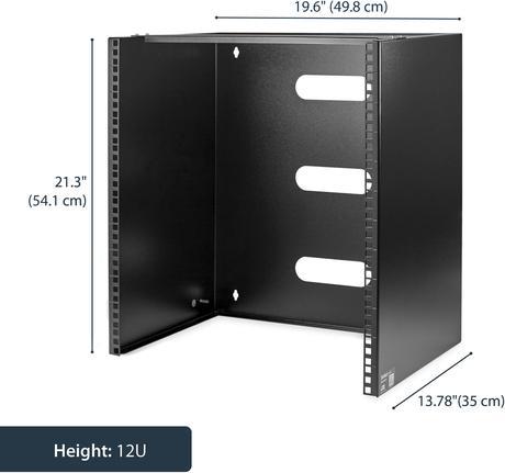 Produktbild StarTech Wandmontage Halterung für flache Rack Geräte - 12HE (12 HE, 19 Zoll Rack)