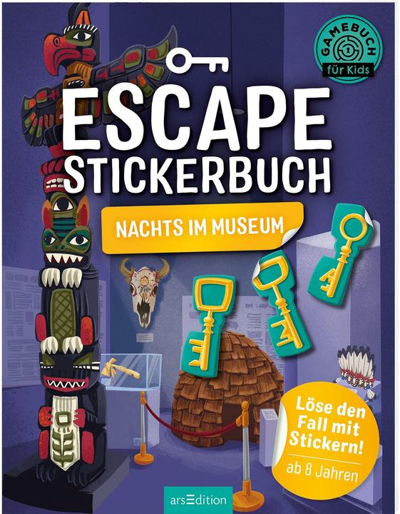 Actual product image Escape-Stickerbuch Nachts im Museum (German, Philip Pine, 2021)