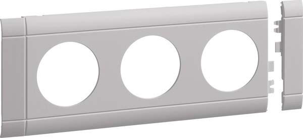 Image du produit Hager GB080307035 Cache prise triple hfr OT 80 lgrau