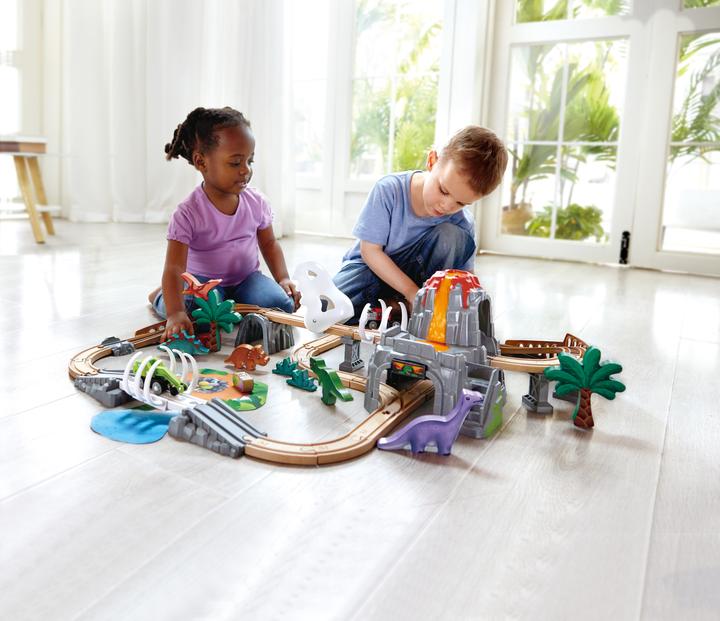 Actual product image Hape Dino railway adventure