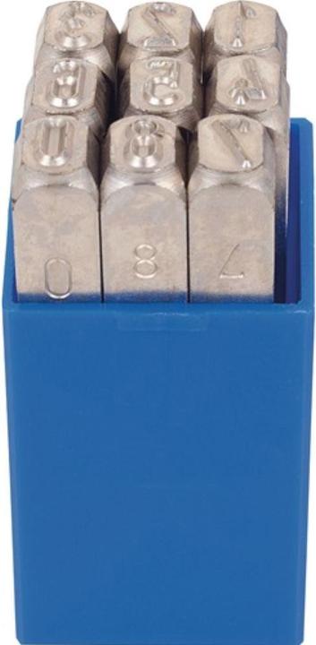 Actual product image Kukko Set of striking numbers 330 9 pieces Numbers 0 - 9 Character height 1 mm in plastic box