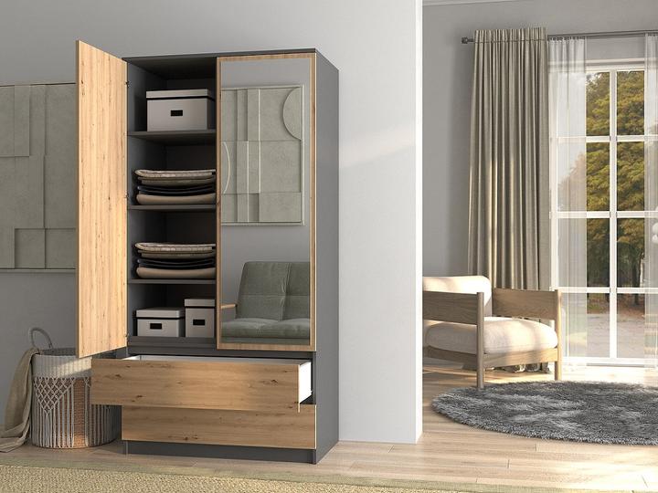 Actual product image Topeshop Szafa Malwa (90 x 50 x 180 cm)