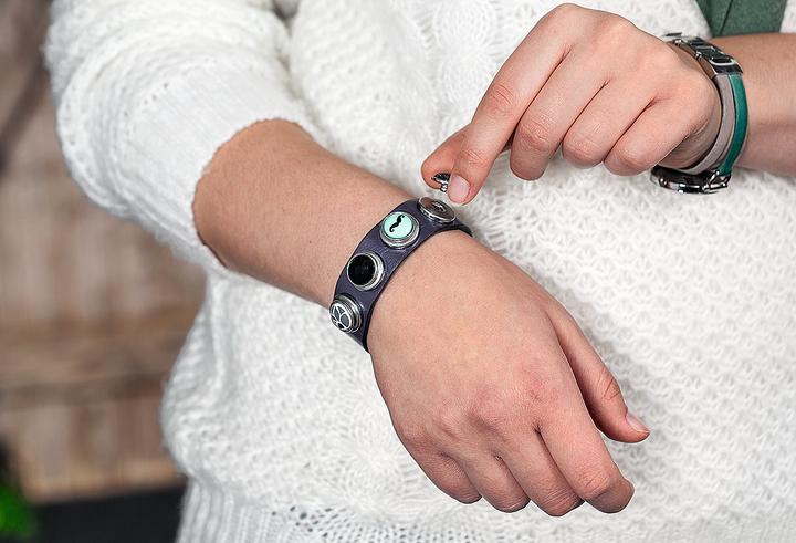 Image du produit Rico Design Bracelet "So Cool (23 cm, Métal précieux, Cuir)