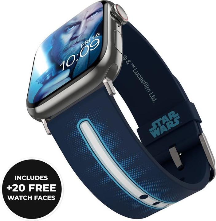 Image du produit Moby Fox Bracelet Smartwatch Star Wars Darth Vader Lightsaber 22 mm (22 mm, Acier inoxydable, Silicone)