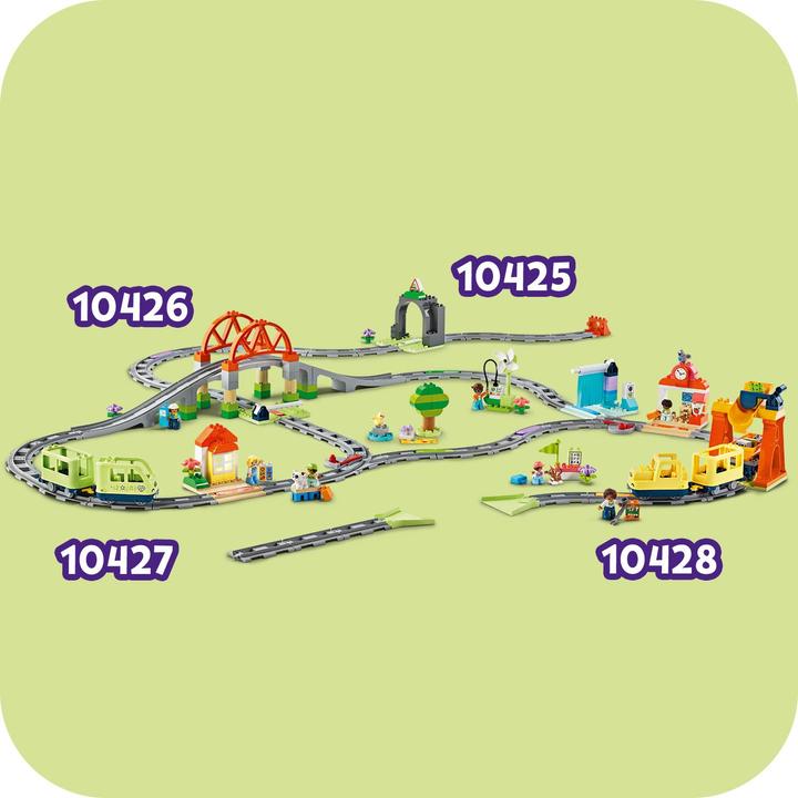 Produktbild LEGO Eisenbahntunnel und Schienen - Erweiterungsset (10425)
