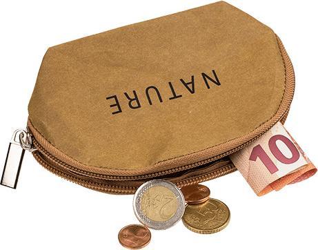Produktbild Bekos Kleine Geldbörse Nature aus waschbarem Papier mit Reissverschluss