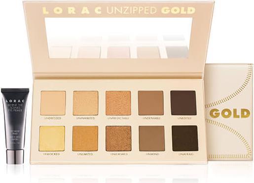 Produktbild Lorac Unzipped Gold Eye Shadow Palette With Mini Behind the Scenes Eye Primer (Gold)