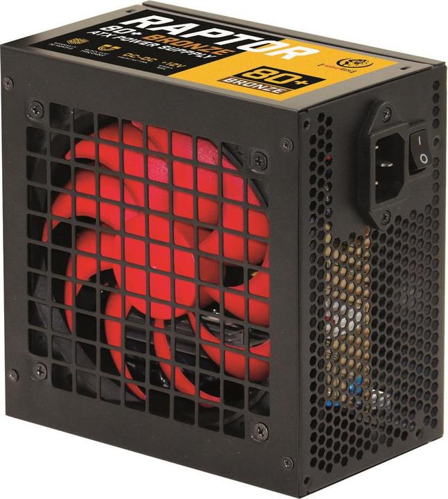 Immagine prodotto Rebeltec Alimentatore ATX RAPTOR 600W BRONZE 80+ Single Rail DC-DC (600 W)