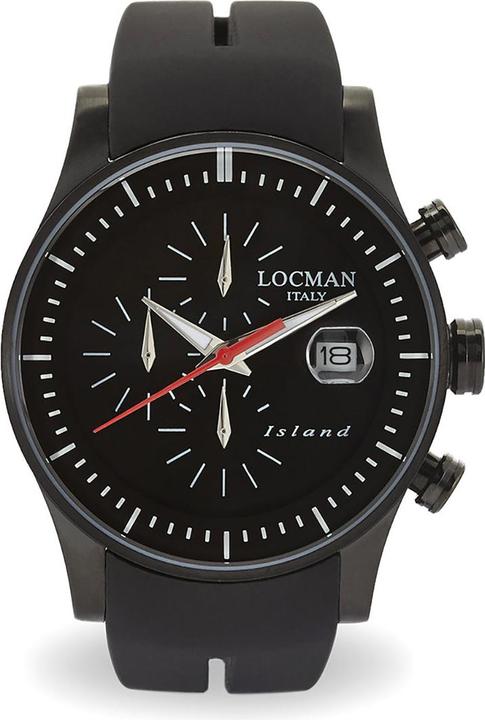 Produktbild Locman Italy Herrenuhr Island Chronograph PVD Ref. 0620 (Chronograph, 40 mm)