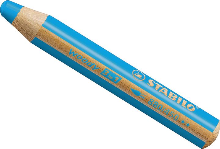 Produktbild STABILO woody 3 in 1 Buntstift (Cyanblau, 1 x)