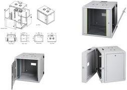 Produktbild Digitus Wandgehäuse Unique Serie - zweiteilig, schwenkbar (10.87 HE, 19 Zoll Rack)