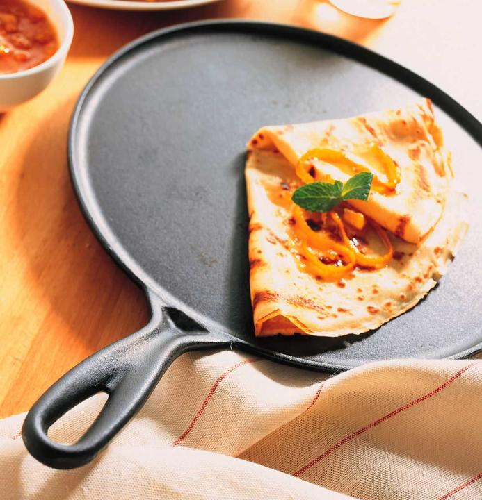 Actual product image Le Creuset Signature (27 cm, Crêpe pan, Cast iron)