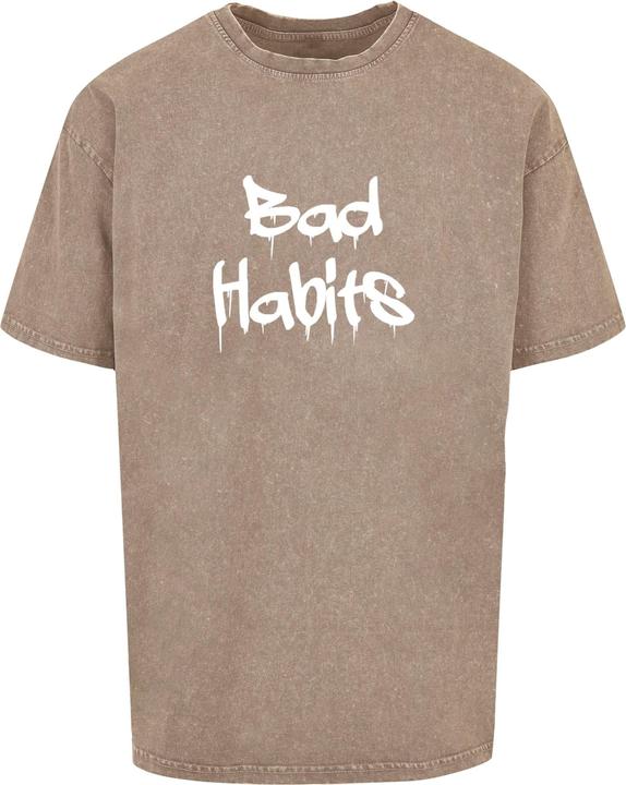 Produktbild Merchcode Bad Habits Acid Washed Heavy Oversized Tee - 112633 (M)