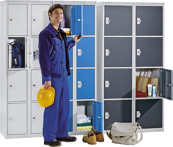 Actual product image kaiserkraft Steel locker, for padlock (30 cm, 180 cm)