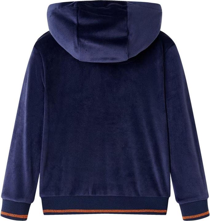 Produktbild VidaXL Kinder-Kapuzenjacke Marineblau 140,Material: 94 % Polyester (140)