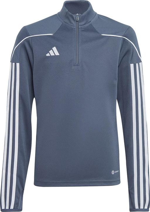 Produktbild adidas Kinderbluse Tiro 23 League Training Top grau-weiss HS3491 (128cm) (128)