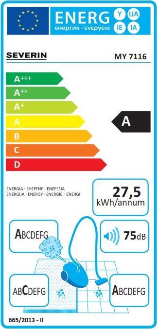 Label énergétique Severin My7116